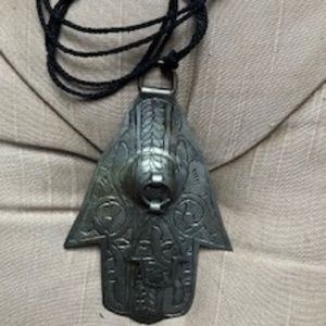 Hand of‎ Protection Metal Necklace